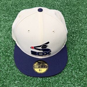 New Era 59FIFTY Cooperstown Chicago White Sox Classic Fitted Cap Size 6 7/8 NWT
